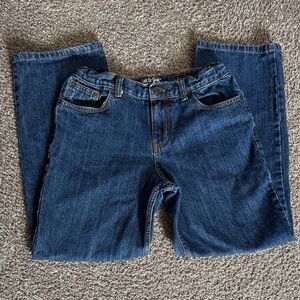 Cat & Jack Dark Relaxed Straight Jeans size 12 Husky